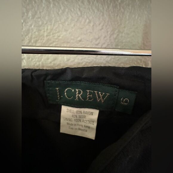 J Crew Wool Blend Black Pencil Mini Skirt Work Wear Office Size 6 - Picture 4 of 6